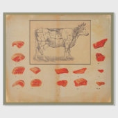 牛肉100% ラッピングペーパー (フラット)