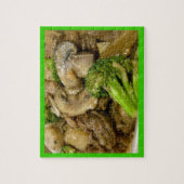 牛肉・ブロッコリー・きのこ炒め ジグソーパズル (縦)
