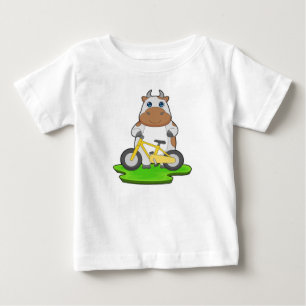牛自転車 ベビーTシャツ