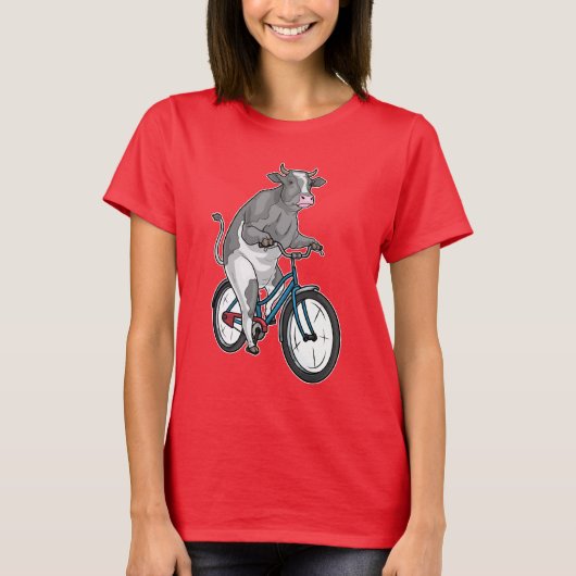 牛自転車 Tシャツ (正面)