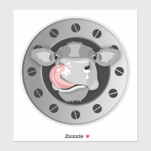 牛舐め鼻 シール (シート)