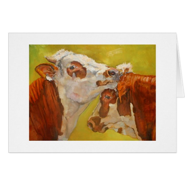 牛芸術カード (正面横)