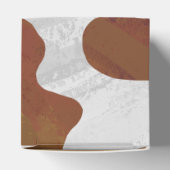 牛茶色と白モノグラム フェイバーボックス (上部)