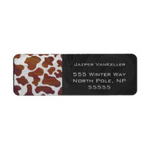 牛茶色と白モノグラム