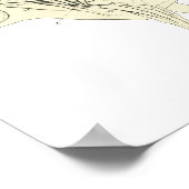 牛解剖図24" X 36" ポスター (角)