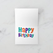 牛誕生日カード カード (内部)