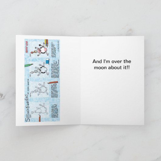 牛誕生日カード カード (内部)