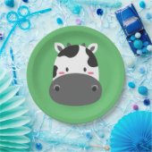 牛誕生日キッズルームウォールアート紙プレート ペーパープレート (パーティー)