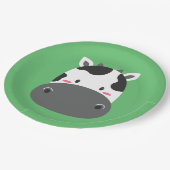 牛誕生日キッズルームウォールアート紙プレート ペーパープレート (アングル)