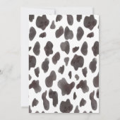 牛誕生日タイムカプセルノートメッセージカード サンキューカード (裏面)