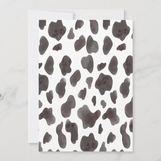 牛誕生日タイムカプセルノートメッセージカード サンキューカード (裏面)