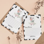 牛誕生日タイムカプセルノートメッセージカード サンキューカード