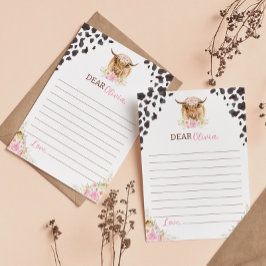 牛誕生日タイムカプセルノートメッセージカード サンキューカード