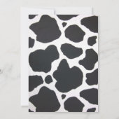 牛誕生日招待状ホーリーカウー招待状 招待状 (裏面)