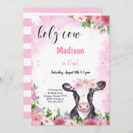 牛誕生日招待状 招待状