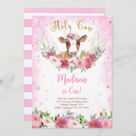 牛誕生日招待状 招待状