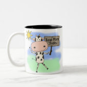 牛読の本 ツートーンマグカップ (左)