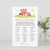 牛財布ゲームの赤ちゃんシャワーに何が (スタンド正面)