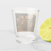 牛赤と白付きカート(ビンセント・ファン・ゴッホ) ショットグラス (裏面)