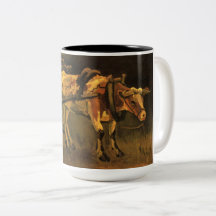 牛赤と白付きカート(ビンセント・ファン・ゴッホ)