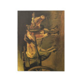 牛赤と白付きカート(ビンセント・ファン・ゴッホ) ノートパッド (回転)