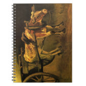牛赤と白付きカート(ビンセント・ファン・ゴッホ) ノートブック (正面)