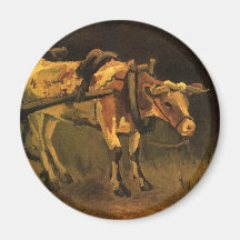 牛赤と白付きカート(ビンセント・ファン・ゴッホ)