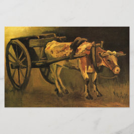 牛赤と白付きカート(ビンセント・ファン・ゴッホ) 便箋