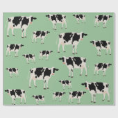 牛農場動物パターン ラッピングペーパー (フラット)