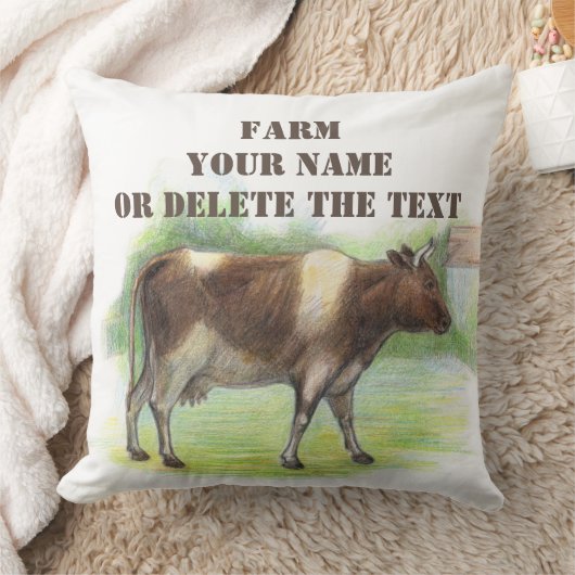 牛農場 クッション (ブランケット)