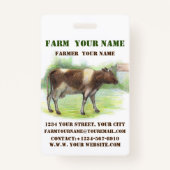 牛農場 バッジ (裏面)