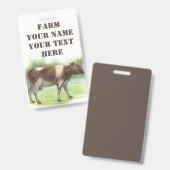 牛農場 バッジ (Front & Back)