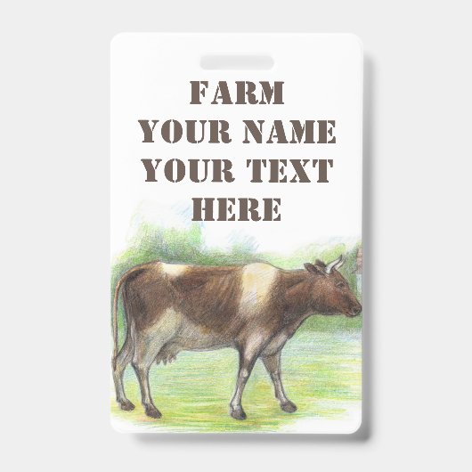 牛農場 バッジ (Front)