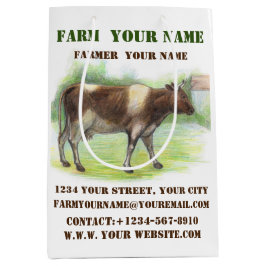 牛農場 ミディアムペーパーバッグ