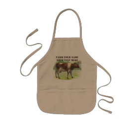 牛農場 子供用エプロン