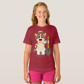 牛農家シャベル Tシャツ (正面フル)