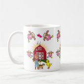 牛農家ファームイエローダックマグ コーヒーマグカップ (左)