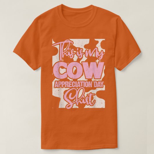 牛農家牛の恋人これは私の牛の感謝 Tシャツ (デザイン正面)