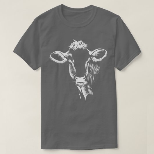 牛農家牛の牛の乳農家農業 Tシャツ (デザイン正面)