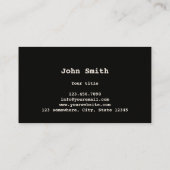 牛農業のビーフ牧場名刺 名刺 (裏面)