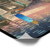 牛込神楽坂土屋興一新判賀 ポスター (角)