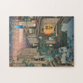 牛込神楽坂土屋興一新版画 ジグソーパズル (横)
