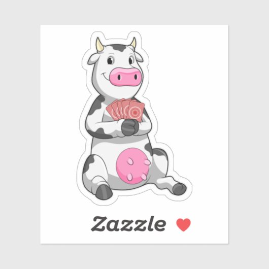 牛追いトランプのポーカーとトランプのポーカー シール (シート)