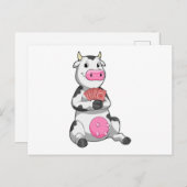 牛追いトランプのポーカーとトランプのポーカー ポストカード (正面/裏面)