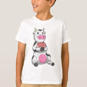 牛追いトランプのポーカーとトランプのポーカー Tシャツ (正面)