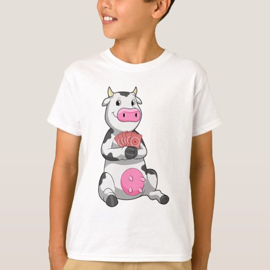 牛追いトランプのポーカーとトランプのポーカー Tシャツ (正面)