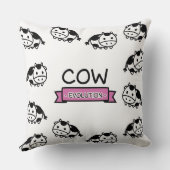牛進化の綿の装飾用クッション20x20 クッション (裏面)