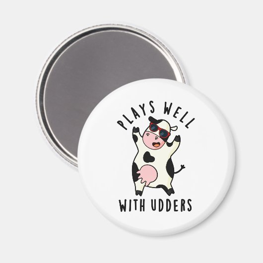 牛遊の糞とおもしろいよく マグネット (正面/裏面)