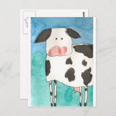 牛郵便はがき ポストカード (正面/裏面)