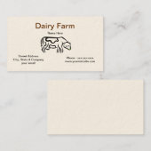 牛酪農場の名刺 名刺 (正面/裏面)